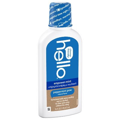hello Empower-Mint Fluoride Free and Alcohol Free Mouthwash - Peppermint - 16 fl oz