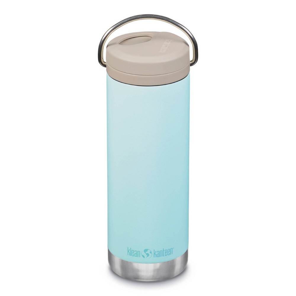 Klean Kanteen Stainless Steel Insulated TKWide 16oz Bottle with Silicone Straw Twist Cap