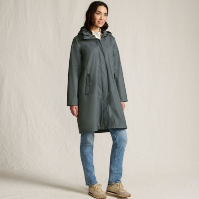 Lands' End Women's Squall Rain Slicker Coat