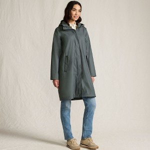 Lands' End Women's Squall Rain Slicker Coat - 1 of 4