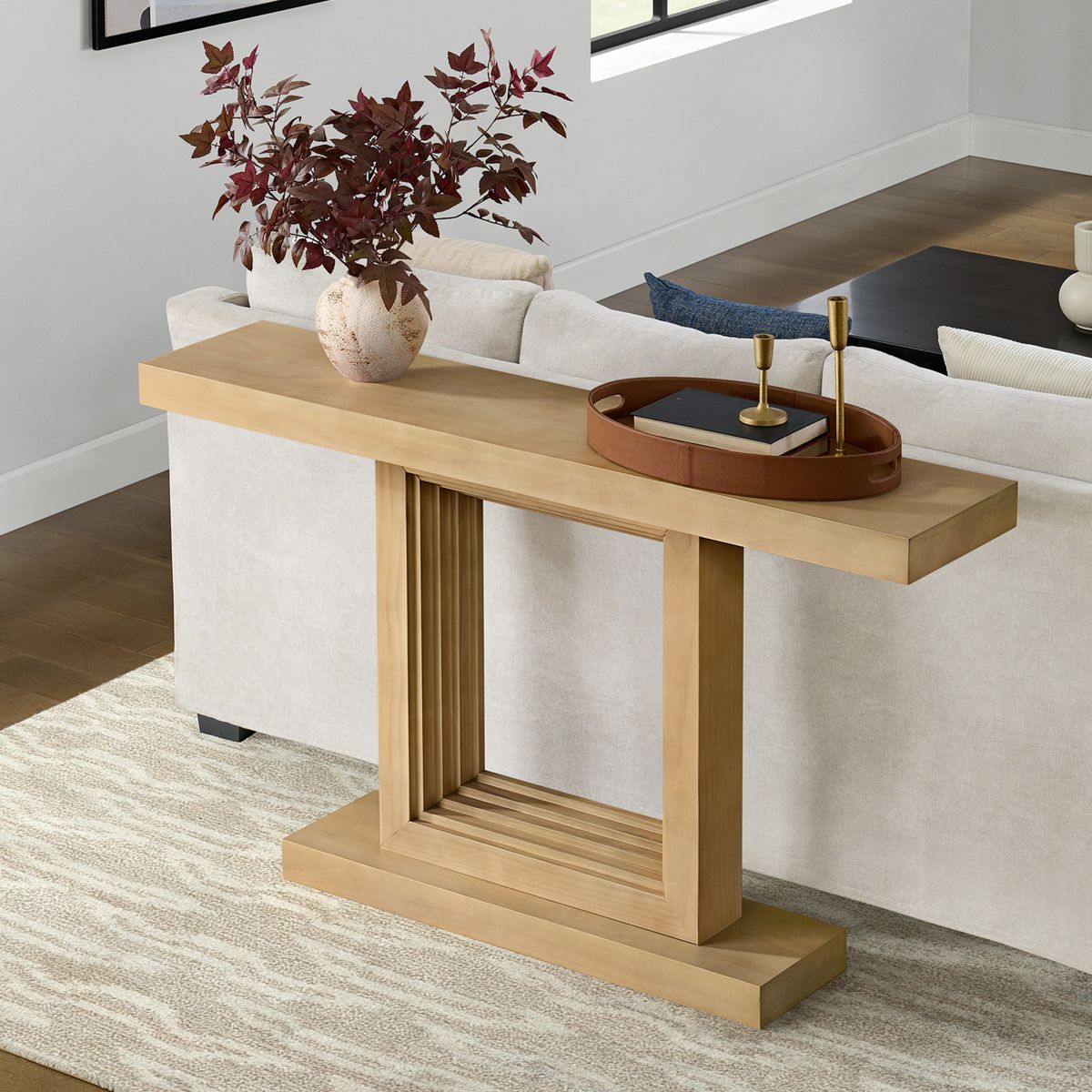 Pismo Solid Wood Console Table 56 Inch