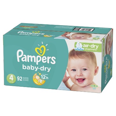 target pampers baby dry size 4