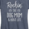 Women's - Instant Message - Rockin The Dog Mom and Aunt Life Short Sleeve Graphic T-Shirt - 2 of 4