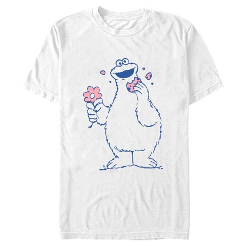 Men's Sesame Street Cookie Monster Flower T-Shirt - image 1 of 4