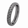 Black Bow Jewelry 3.5mm Black Plated Sterling Silver Stackable Patterned Band - 3 of 4