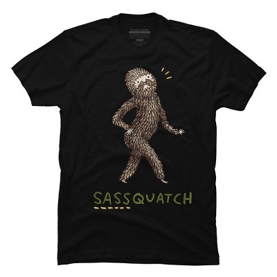 Men's Design By Humans Sassquatch By SophieCorrigan T-Shirt