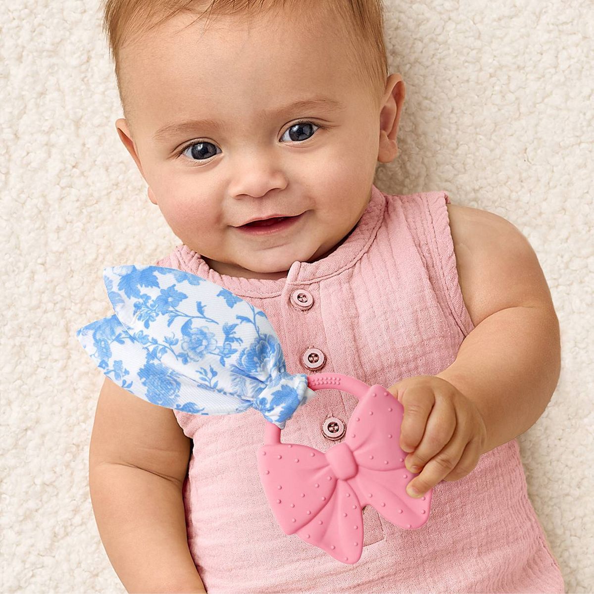 Itzy Ritzy Crinkle Crew Silicone Baby Teether with Crinkle Tie - thumbnail 10