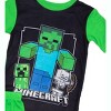 Minecraft Little/Big Boys' 3-Piece Short Sleeve, Shorts and Pants Pajama Set - 2 of 4