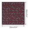 INSPIRE CHIC Men's Feather Pattern Pocket Square with Embroidered Edge - 2 of 4