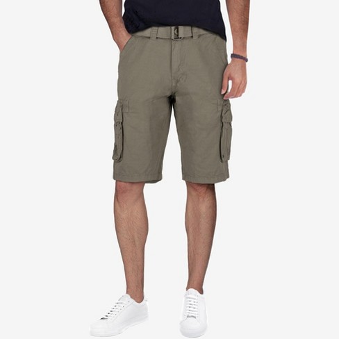 Big and tall 2025 white cargo shorts