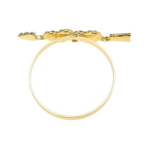 Unique Bargains Napkin Rings Double Heart Stainless Steel 1 Pc - 1 of 3