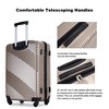 3 Piece Luggage Sets, Lightweight Suitcase With 2 Hooks And 360 Degree Spinner Wheels For Men Women (20in/24in/28in) - 3 of 4