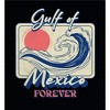 Gulf of Mexico Forever Sunset Wave Youth Long Sleee Hoodie - 2 of 2