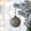 Whisen D3.9" Christmas Ball Ornaments, Glass Decorative Hanging Ball Christmas Tree Ornaments, Set of 6 - 3 of 4