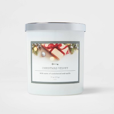 Jar Christmas Velvet Candle - Threshold™