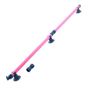 Unique Bargains Fish Tank Aquarium Plastic Air Oxygen Stone Bubble Wall Tube Pink 18 Inch Long - 1 of 3