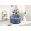 Lyngins Teddy Fabric Bean Bag Chairs for Kids and Adults,Comfy Lazy Chairs with Memory Foam for Living Room - 2 of 4
