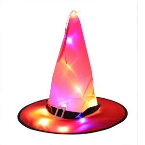 MyKids-USA Halloween Glowing Witch Hat Ghost Festival Decoration Props - 1 of 3