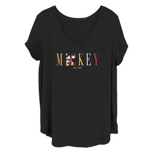Women's Mickey & Friends EST. 1928 Logo T-Shirt - 1 of 4