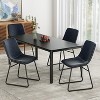 Grungis Versatile Dining Chairs with Robust Frame,PU Accent Chair with Cushioned Seat,Dining Chair for Kitchen,Set of 4 - 3 of 4