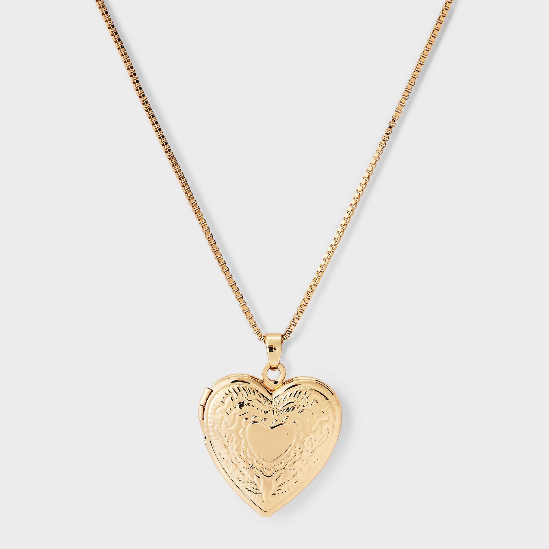 Heart Locket Pendant Necklace - Wild Fable™