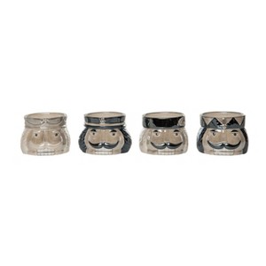 Transpac Ceramic Elegant Nutcracker Snack Bowl Set of 4 Christmas Home Decorations - 1 of 1
