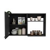 Vynxaria Modern One Door Wall Cabinet with Two Shelves - 4 of 4