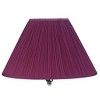 Vynxaria Tall Burgundy Ceramic Urn-Shaped Table Lamp with Linen Shade - 3 of 4