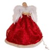 Kurt Adler 14-Inch UL 10-Light Red and Gold Angel Tree Topper - 3 of 4