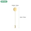 Unique Bargains Alloy DIY Boutonnieres Flat Round Tray Lapel Pin for Suit - 3 of 4