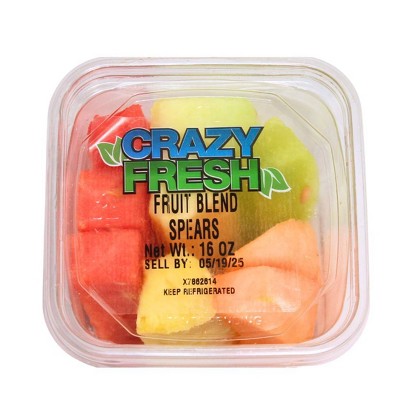 Crazy Fresh Four Fruit Blend Spears - 15oz