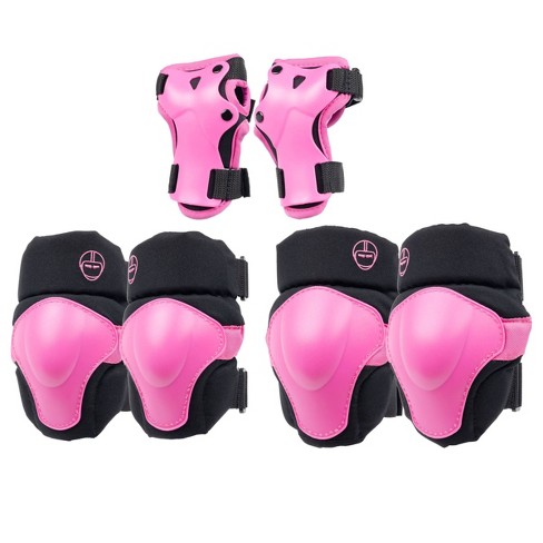 Nutcase Youth Elbow Knee Wrist Pads Ages 8 Pink Protection Bike Skate for sale online 