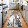 Abstract Rug Wahsable Area Rugs Non-Slip Modern Carpet Low Pile Ultra-Thin Contemporary Floor Mat - 2 of 4