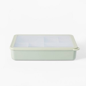 8 Compartment Large Plastic Snack Bento Box Sage Green - Figmint™: BPA-Free, Recycled PET, Dishwasher & Microwave Safe - 1 of 3