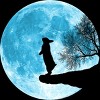 Men's Design By Humans Moon Bunny By Maryedenoa T-Shirt - 2 of 4