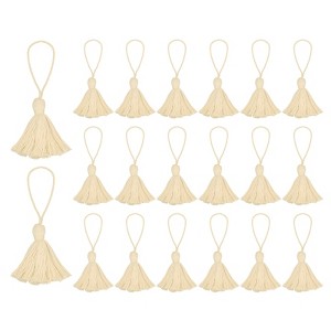 Unique Bargains Cotton Mini Hanging Loop DIY Functional Bookmark Tassels 20 Pcs - 1 of 4