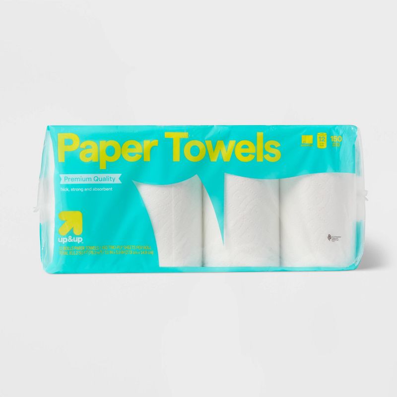 Make-A-Size Paper Towels - 12 Rolls - up &#38; up&#8482;, 1 of 5