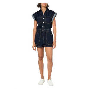 Women's Denim Romper - BLANKNYC - 1 of 3