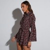 VICI Womens Angelina Printed Button Down Romper - image 2 of 4