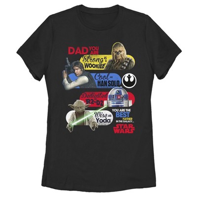 Star Wars Daddy Your As Strong As A Wookie Fathers Day Adult T Shirt