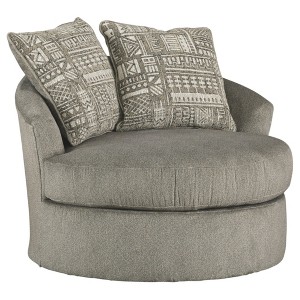 Soletren Swivel Accent Chair Ash Gray - Signature Design by Ashley, Grey Gray