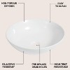 JONATHAN Y Quarry 15.5 in. Round Classic Designer Ceramic Bathroom Bowl Vessel Sink - 3 of 4