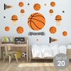 Big Dot of Happiness Nothin’ But Net - Basketball - Peel and Stick Sports Decor Vinyl Wall Art Stickers - Wall Decals - Set of 20 - 2 of 4