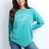 Simply Sage Market Women's Embroidered San Diego Long Sleeve Garment Dyed Tee - 2 of 3
