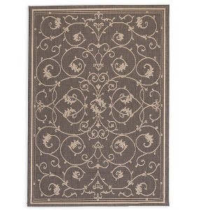 Plow & Hearth Veranda Scroll Indoor/Outdoor Rug, 5'3" x 7'6" - 1 of 2