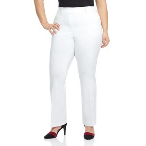Rekucci Curvy Woman Comfort Barely Bootcut Plus Size Pant - 1 of 4