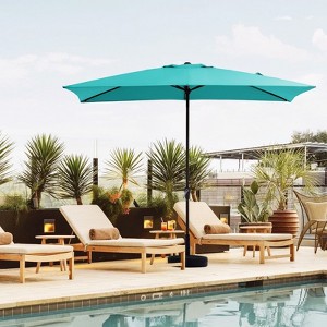 Hyleory 10FT Market Umbrella for All Seasons, 6 Iron Core Ribs, Size: 120" x 96" - 1 of 4