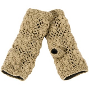 Flower Crochet Handwarmers_Nirvanna Designs - 1 of 4