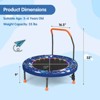 Infans 36" Foldable Kid Trampoline w/ 20 LED Lights Foam Handlebar Padded Safety Cover - 2 of 4
