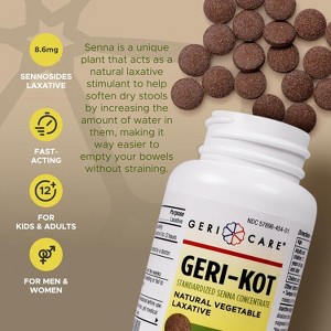 Gericare Geri-Kot Senna 8.6mg Tablet, 1000 Ct - 1 of 4